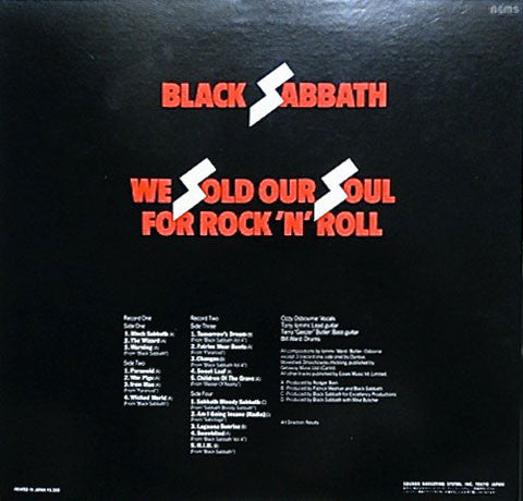 Black Sabbath - We Sold Our Soul For Rock 'N' Roll (2xLP, Comp, RE)
