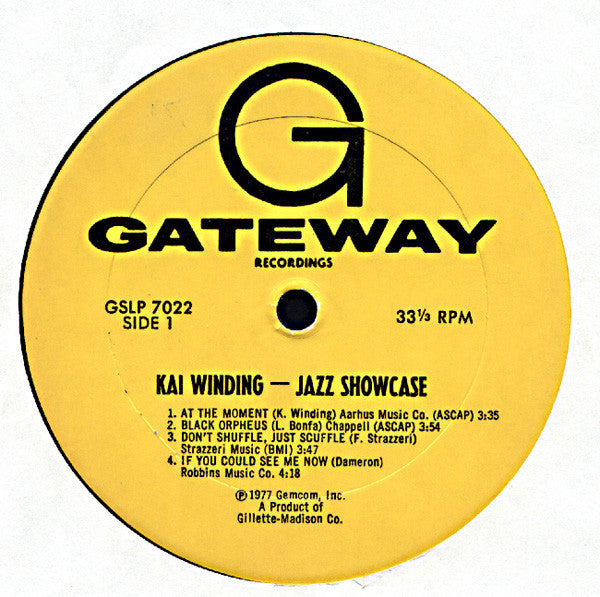 Kai Winding - Jazz Showcase (LP, Album)