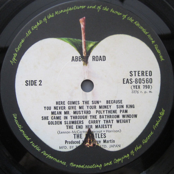 The Beatles - Abbey Road (LP, Album, RE)