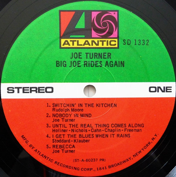 Joe Turner* - Big Joe Rides Again (LP, Album, RE)