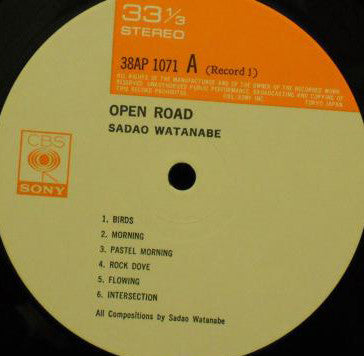 Sadao Watanabe - Open Road (2xLP, Album, RE)