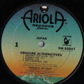 Japan - Obscure Alternatives (LP, Album, San)