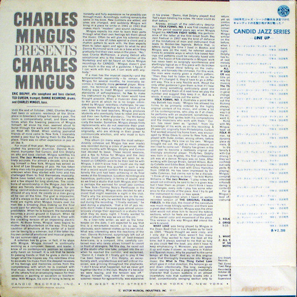 Charles Mingus - Presents Charles Mingus (LP, Album, RE)