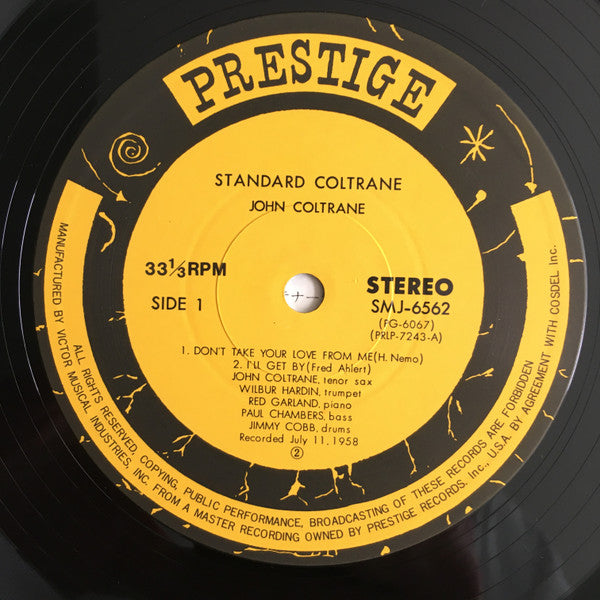 John Coltrane - Standard Coltrane (LP, Album, RE)