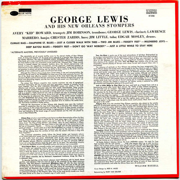 George Lewis And His New Orleans Stompers - Volume 2 (LP, RE)