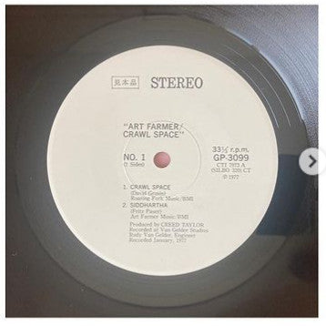 Art Farmer - Crawl Space (LP, Album, Promo, Gat)
