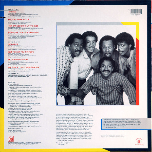 The Temptations - Truly For You (LP, Album, Sup)