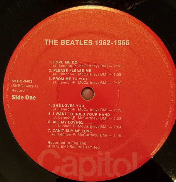 The Beatles - 1962-1966 (2xLP, Comp, RE, Mon)