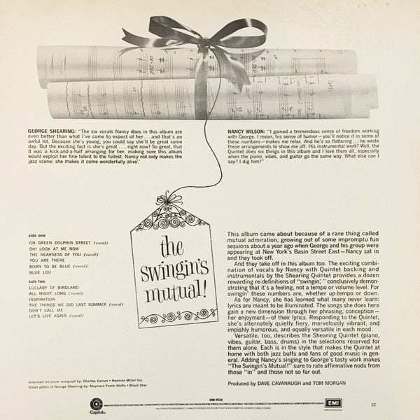 The George Shearing Quintet - The Swingin's Mutual!(LP, Album, RE)