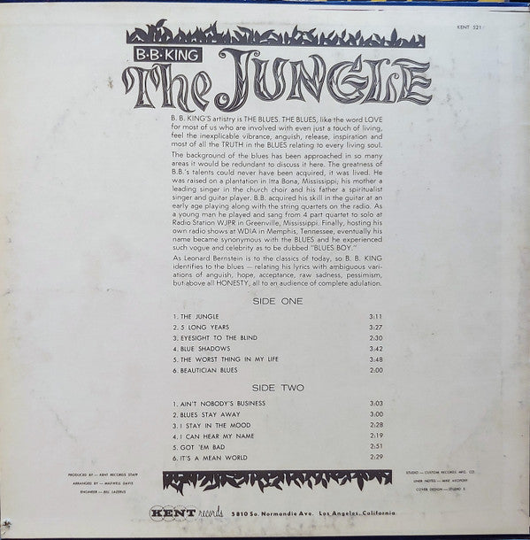 B.B. King - The Jungle (LP, Album)