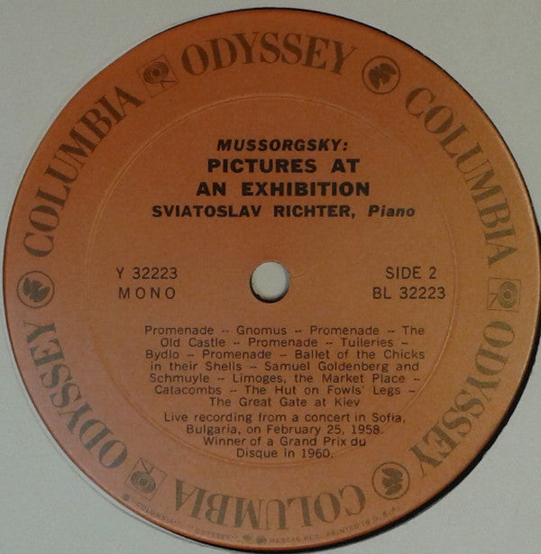 Modest Mussorgsky - Pictures At An Exhibition(LP, Mono)
