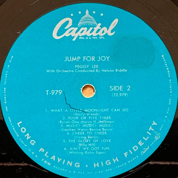 Peggy Lee - Jump For Joy (LP, Album, Mono, RP, Scr)
