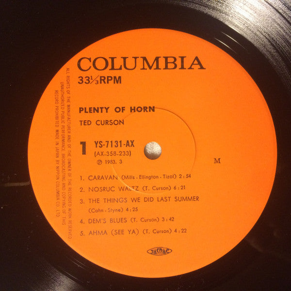 Ted Curson - Plenty Of Horn (LP, Album, Mono, RE)