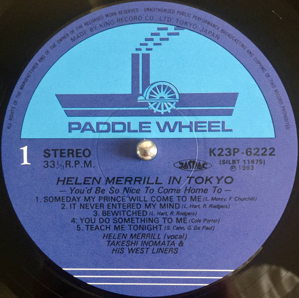 Helen Merrill - Helen Merrill In Tokyo (LP, Album, RE)
