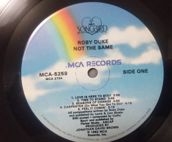 Roby Duke - Not The Same (LP, Album)