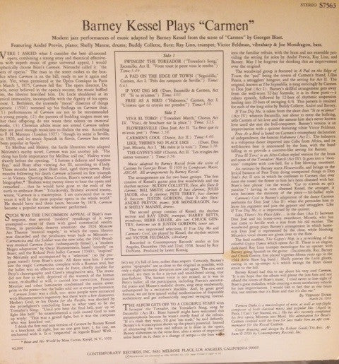 Barney Kessel - Modern Jazz Performances From Bizet's Opera Carmen(...