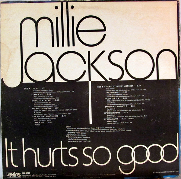 Millie Jackson - It Hurts So Good (LP, Album, All)