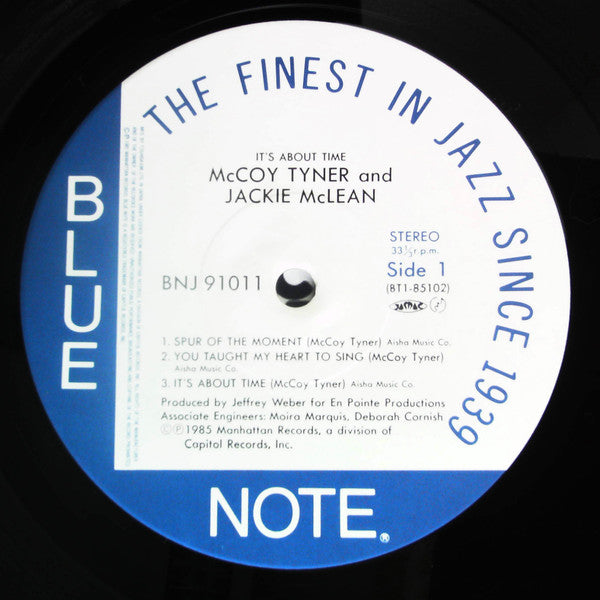 McCoy Tyner & Jackie McLean - It's About Time (LP, Album)