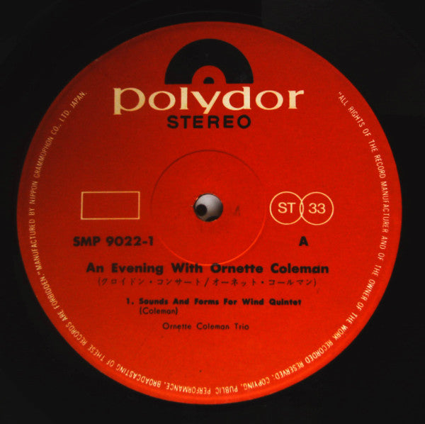 The Ornette Coleman Trio - An Evening With Ornette Coleman(2xLP, Al...