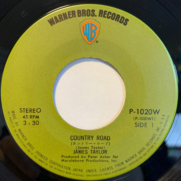 James Taylor (2) - Country Road (7"", Single)