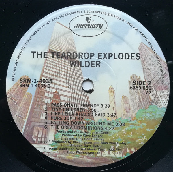 The Teardrop Explodes - Wilder (LP, Album, Ric)