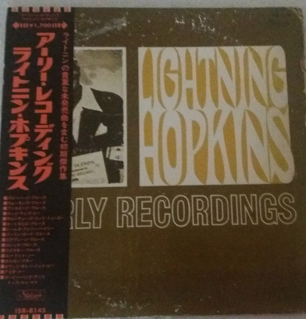 Lightnin' Hopkins - Early Recordings (LP, Album, Comp, RE)