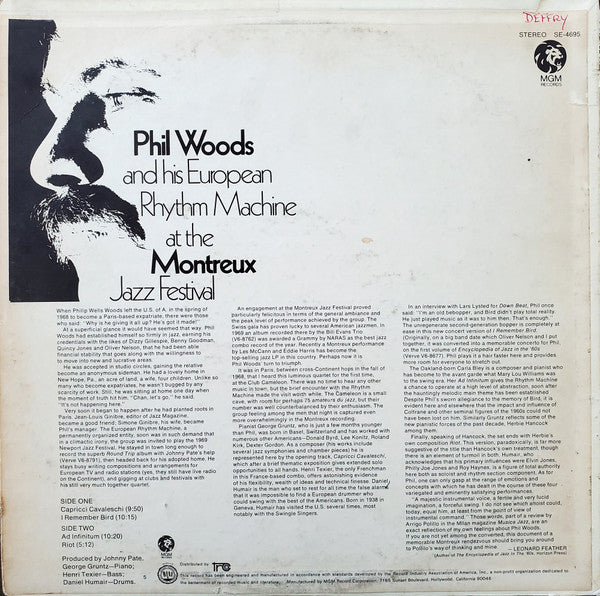 Phil Woods And His European Rhythm Machine - At The Montreux Jazz F...