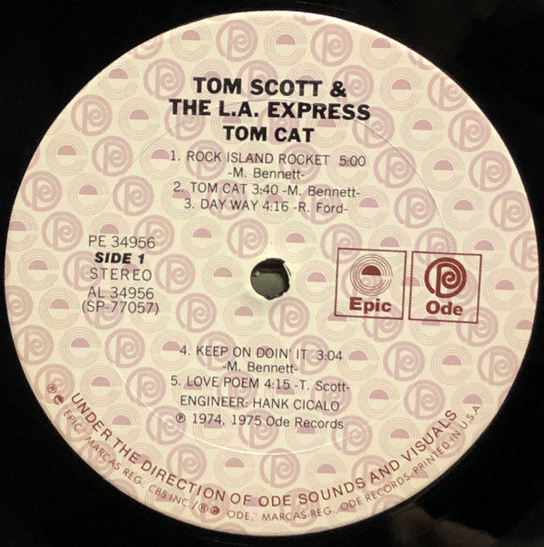 Tom Scott & The L.A. Express - Tom Cat (LP, Album, RE, San)