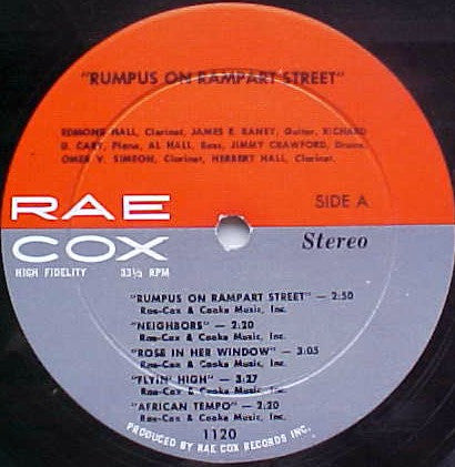 Edmond Hall - Rumpus On Rampart Street (LP)
