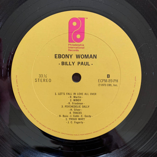 Billy Paul - Ebony Woman (LP, Album)