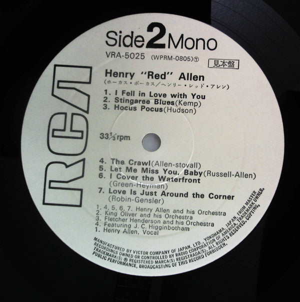 Henry ""Red"" Allen - Henry Red Allen (LP, Comp, Promo)
