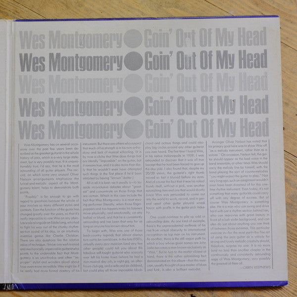 Wes Montgomery - Goin' Out Of My Head (LP, Album, Gat)