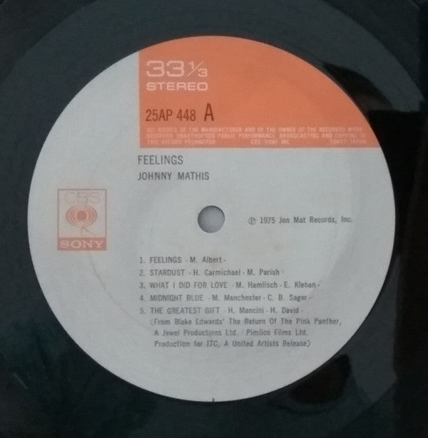 Johnny Mathis - Feelings (LP, Album)