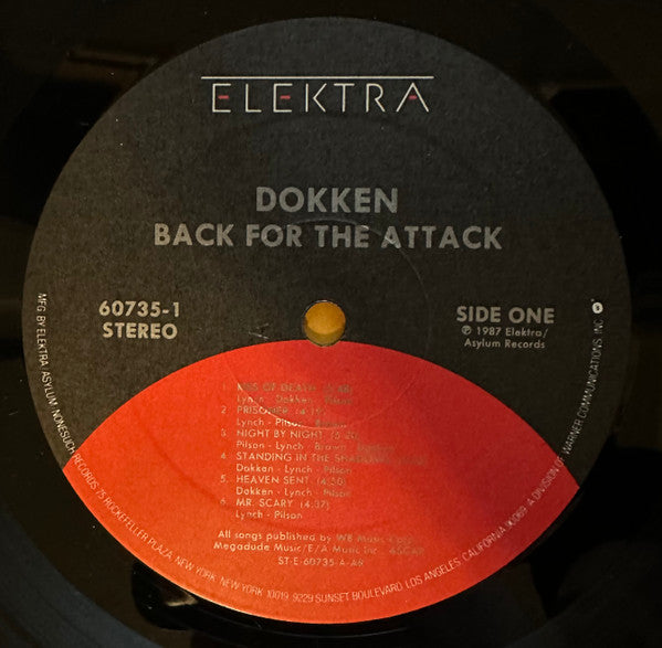 Dokken - Back For The Attack (LP, Album, AR )