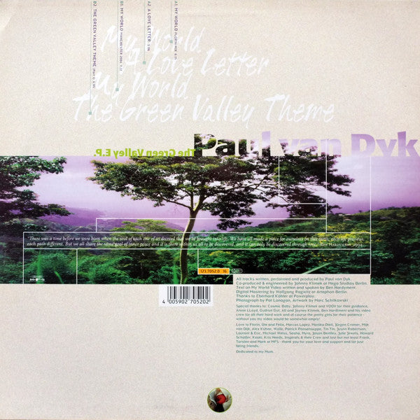 Paul van Dyk - The Green Valley E.P. (12"", EP)