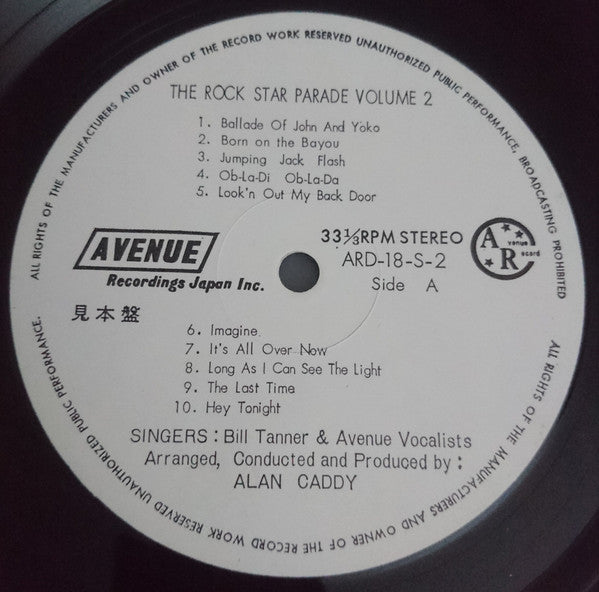 Alan Caddy Orchestra & Singers - The Rock Star Parade Vol.2(LP, Alb...