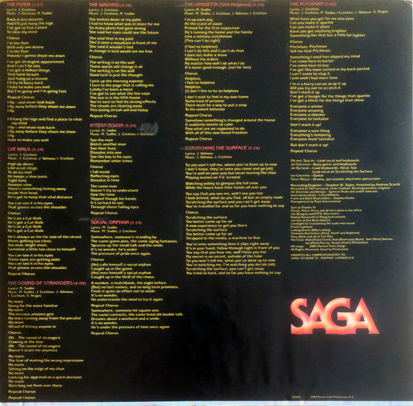 Saga (3) - Heads Or Tales (LP, Album, Pit)