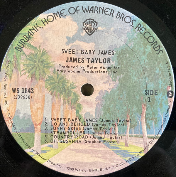 James Taylor (2) - Sweet Baby James (LP, Album, RE, San)