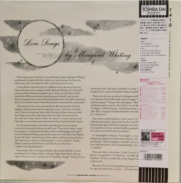 Margaret Whiting - Love Songs (LP, Mono, RE)