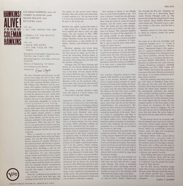 Coleman Hawkins - Hawkins! Alive! At The Village Gate = ジェリコの戦い(LP,...