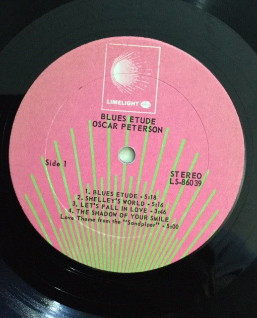 Oscar Peterson - Blues Etude (LP, Album, RP)