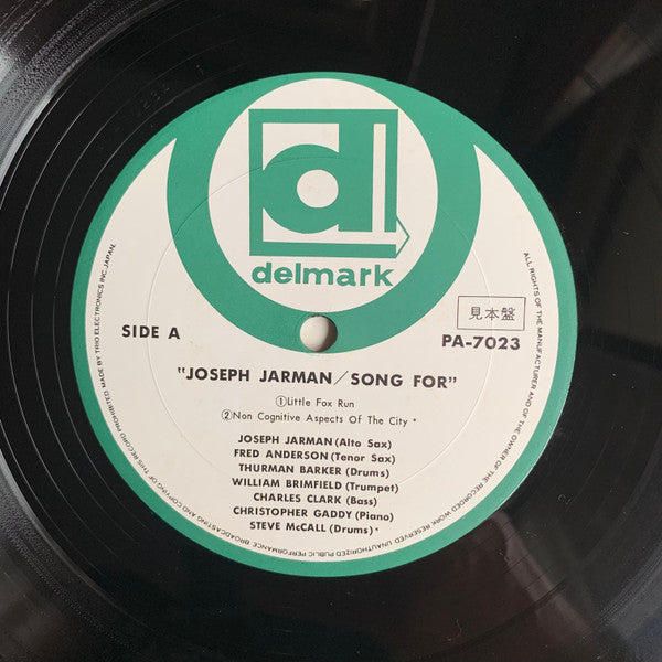 Joseph Jarman - Song For (LP, Album, Promo, RE)