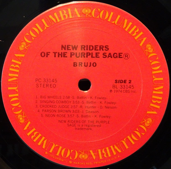 New Riders Of The Purple Sage - Brujo (LP, Album)