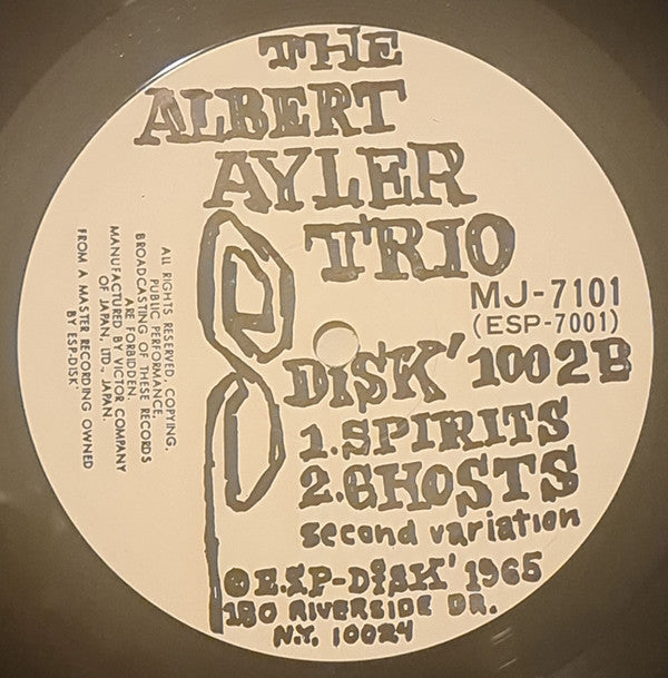 Albert Ayler Trio - Spiritual Unity (LP, Album, Mono, RE)