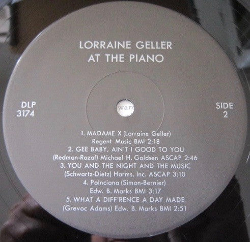 Lorraine Geller - At The Piano (LP, Album, RE)