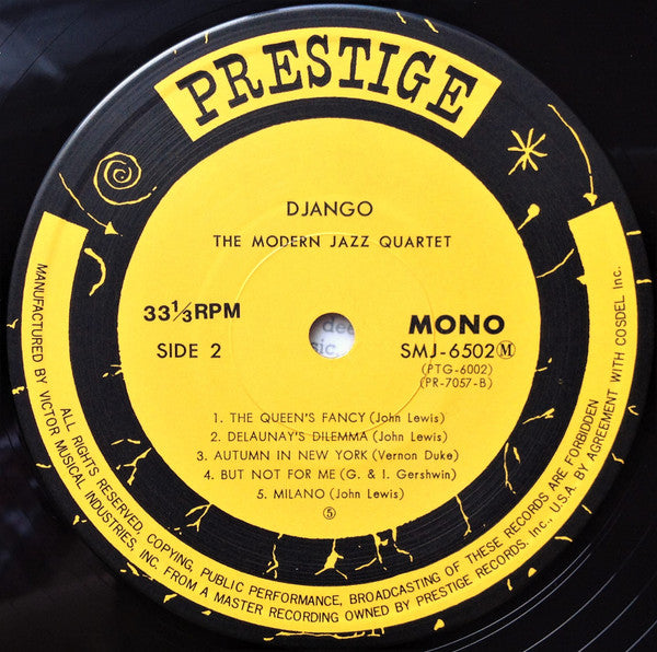 The Modern Jazz Quartet - Django = ジャンゴ(LP, Album, Mono, M/Print, R...