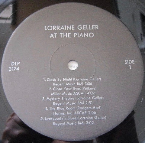 Lorraine Geller - At The Piano (LP, Album, RE)