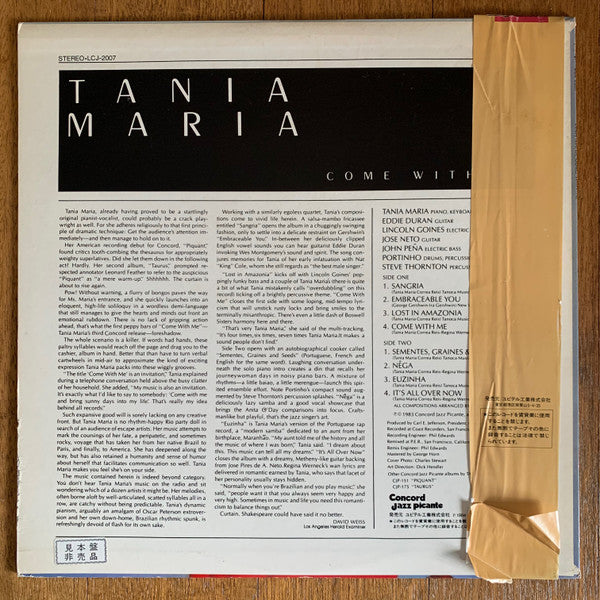 Tania Maria - Come With Me (LP, Album, Promo)