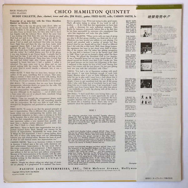 Chico Hamilton Quintet* - Chico Hamilton Quintet (LP, Album, Mono)