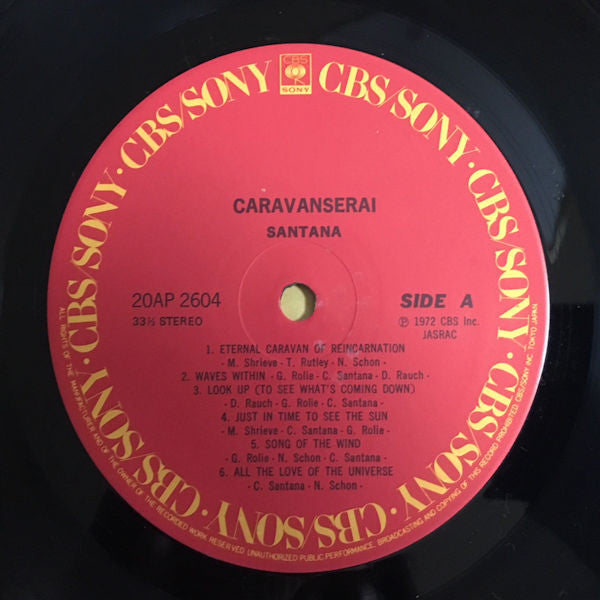 Santana - Caravanserai (LP, Album, RE, Gat)